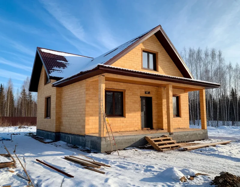 Зимняя стройка: какие работы можно выполнять в мороз