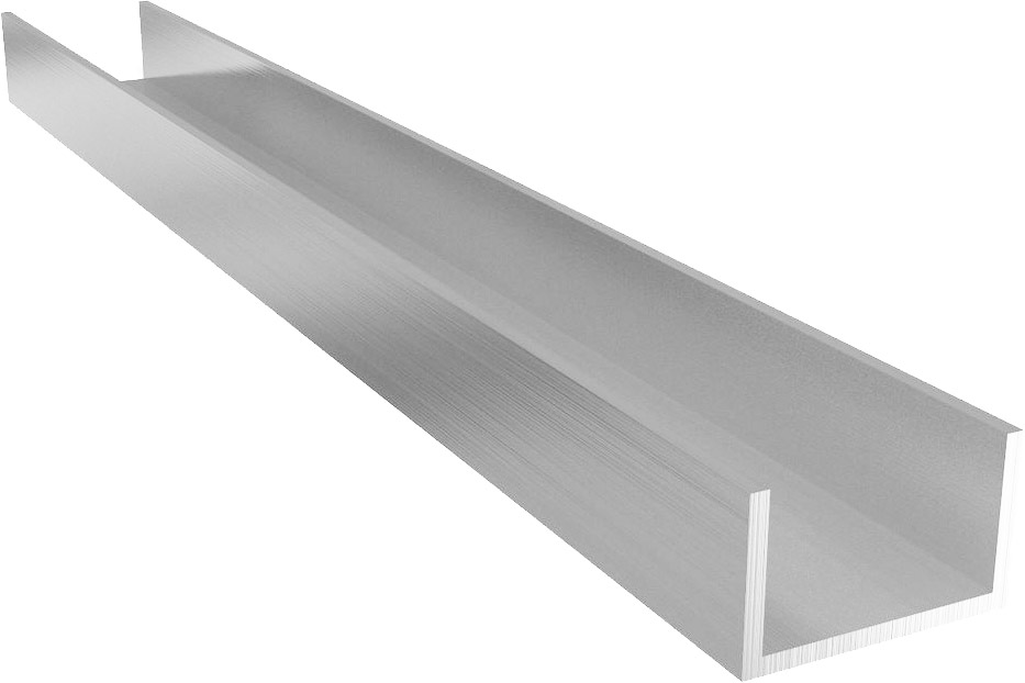 Швеллер алюминиевый с параллельными гранями полок 20П ГОСТ, 12 м