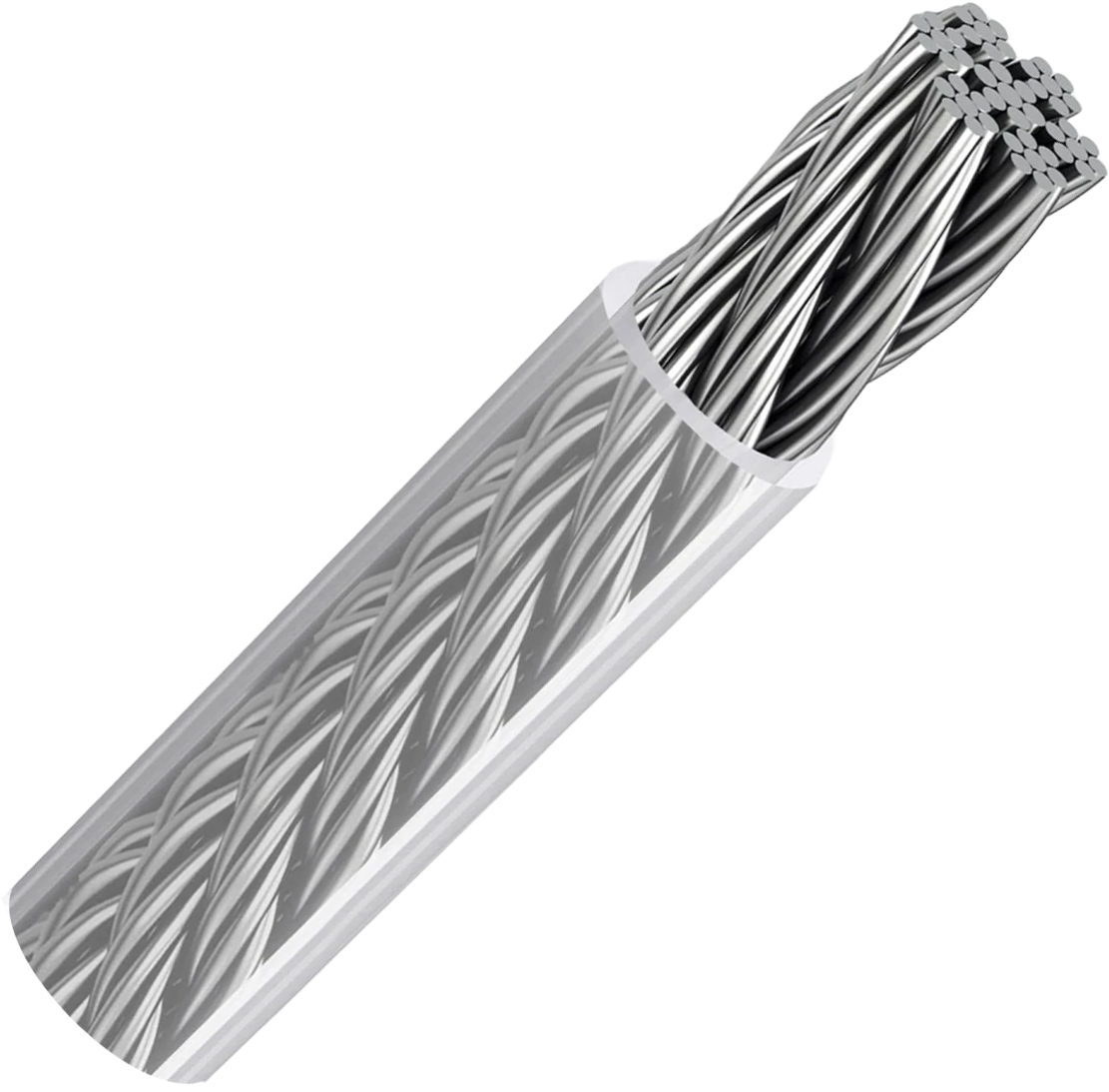 Трос стальной в оплетке ПВХ DIN 3055, 8/10 мм