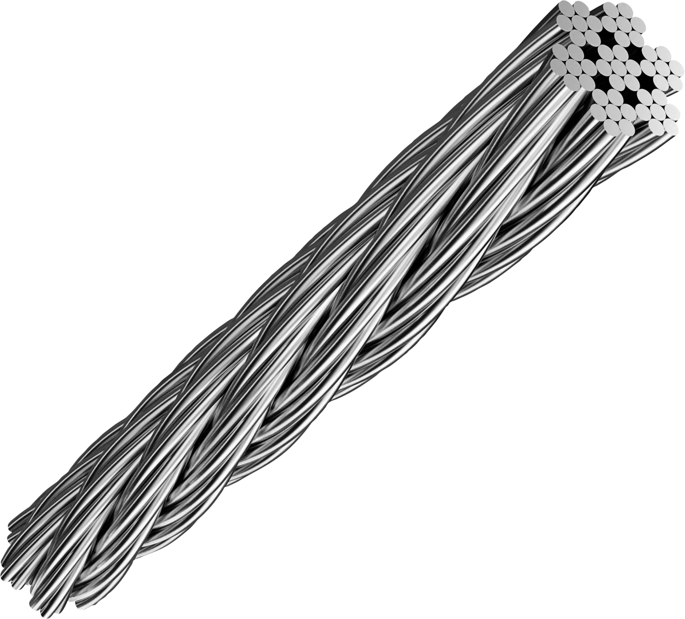 Трос стальной DIN 3055, 4 мм