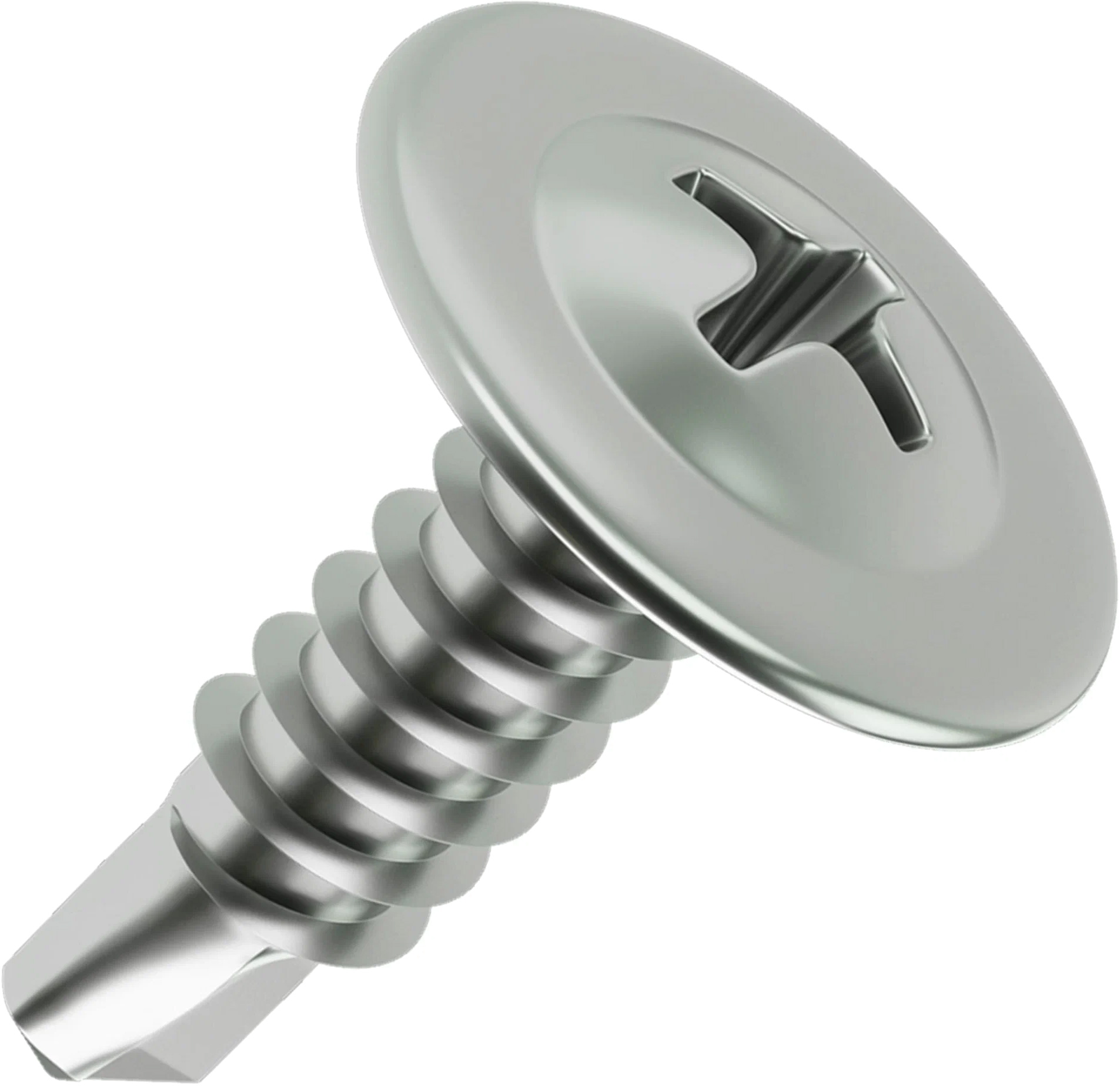 Саморез с прессшайбой сверлоконечный 4,2х13 оцинкованный, Daxmer