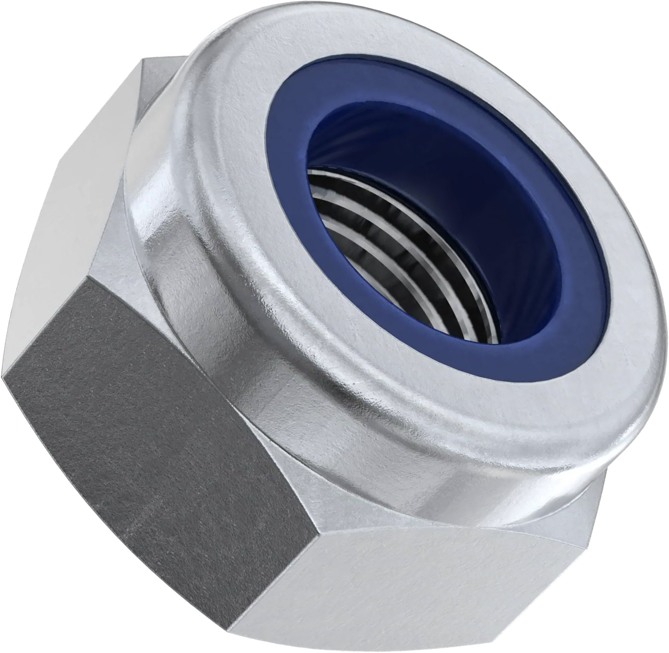 Гайка со стопорным кольцом DIN 985 М16 оцинкованная